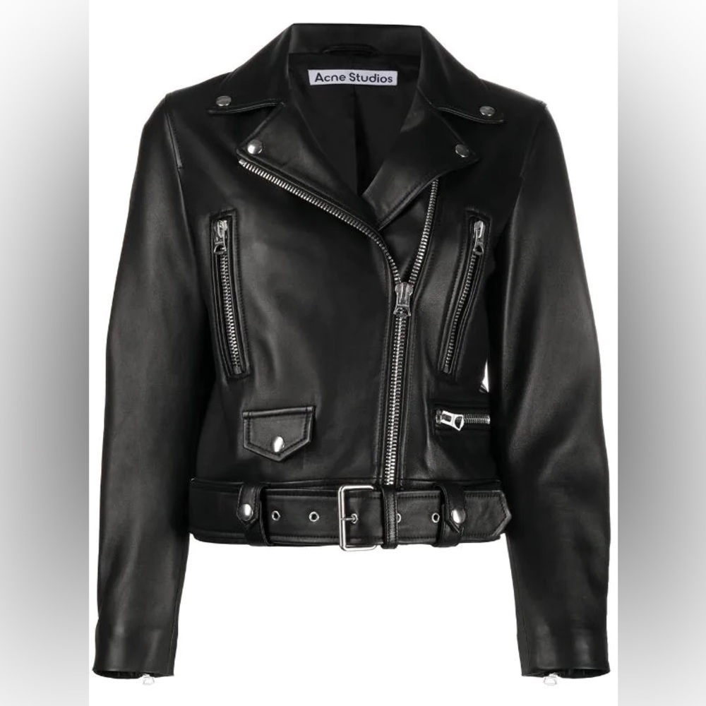 Acne Studios leather biker jacket